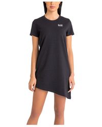 EA7 - Logo Dress - Lyst