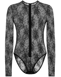 Dolce & Gabbana - Chantilly Lace Bodysuit - Lyst