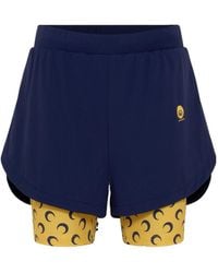 Marine Serre - Moon Print Shorts - Lyst