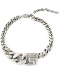 Givenchy - Logo Plaque Chained Bracelet - Lyst