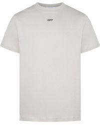 Off-White c/o Virgil Abloh - Round-Neck Short-Sleeved T-Shirt - Lyst