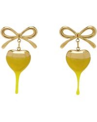 OTTOLINGER - Bow-Shaped Heart Earrings - Lyst