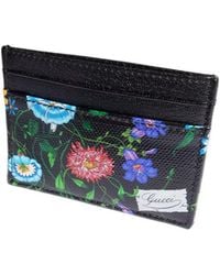 Gucci - Flora-Motif Card Case - Lyst