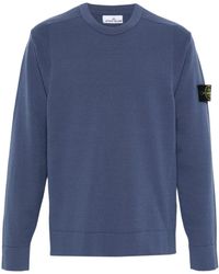 Stone Island - Compass Patch Crewneck Jumper - Lyst