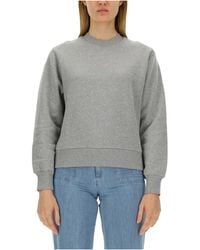 A.P.C. - Logo Printed Crewneck Sweatshirt - Lyst