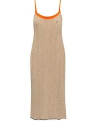 DIESEL - Ribbed-Knit Midi Dress - Lyst