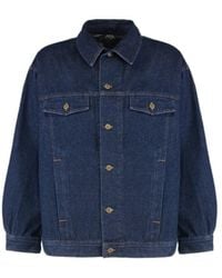 A.P.C. - Elvis Buttoned Denim Jacket - Lyst