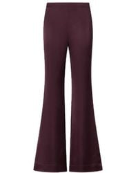 Pinko - Pinolo Flared Satin Trousers - Lyst