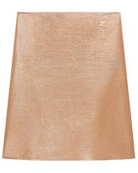 Courreges - Courrèges Vinyl Midi Skirt - Lyst