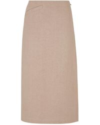 Fendi - Linen Skirt - Lyst