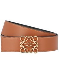 Loewe - Logo Buckled Reversible Belt - Lyst