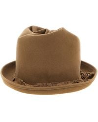 Yohji Yamamoto - Curled Crown Hat - Lyst
