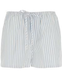 DUNST - Pajama Striped Mini Shorts - Lyst