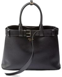 Prada - Open-Top Large Belted Handbag - Lyst