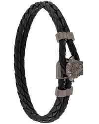 Versace - Medusa Logo Detailed Charm Bracelet - Lyst