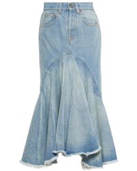 Vetements - Denim Midi Skirt - Lyst
