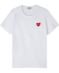 Comme des Garçons - Logo Appliqué T-Shirt - Lyst