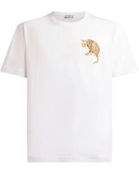 Etro - Leopard Printed Crewneck T-Shirt - Lyst