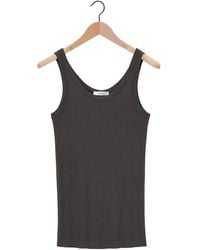 Lemaire - Fine-Ribbed Scoop Neck Tank Top - Lyst