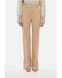 Ermanno Scervino - Straight-Leg Trousers With Ankle Split - Lyst
