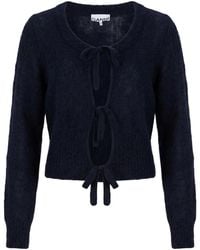 Ganni - Solid Color Thick Knitted - Lyst