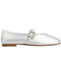 Roger Vivier - Roundytoe Mini Flowers Ballet Flats - Lyst