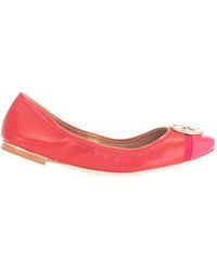 Tory Burch - Logo Plaque Ballerina Shoes - Lyst