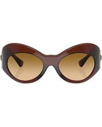 Versace - Geometric Frame Sunglasses - Lyst