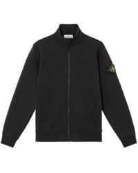 Stone Island - Compass Patch Zip Up Sweatshirt - Lyst