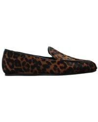 Stuart Weitzman - Leopard Print Loafers - Lyst