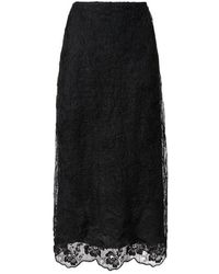 Fabiana Filippi - Lace A-Line Midi Skirt - Lyst