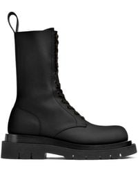 Bottega Veneta - Lug Lace-Up Boots - Lyst