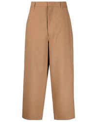 Marni - Cropped Straight Leg Trousers - Lyst