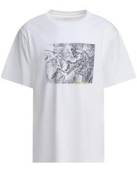 Arc'teryx - 'Kragg Cotton Lithographica Ss' Crewneck T-Shirt - Lyst