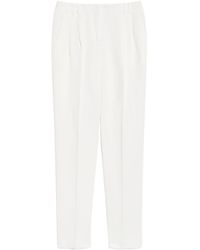 Max Mara - Canvas Carrot-Fit Trousers - Lyst