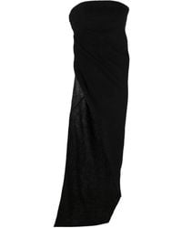 Rick Owens - Asymmetrical Long Strapless Top - Lyst