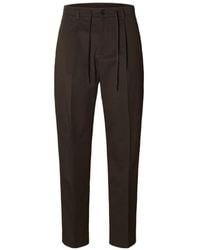 SELECTED - Buttoned Trousers - Lyst