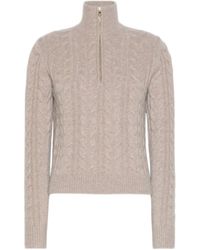 Max Mara - Libero Zip Detailed High-Neck Jumper - Lyst