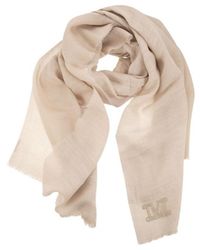 Max Mara - Wraparound Style Wool-Blend Scarf - Lyst