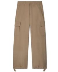Off-White c/o Virgil Abloh - Ow Emb Drill Mid-Rise Wide Leg Trousers - Lyst