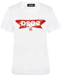 DSquared² - Logo Details T-Shirt - Lyst