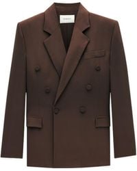 Saint Laurent - Oversized Double-Breasted Jacket - Lyst