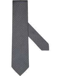 ZEGNA - Geometric Pattern Jacquard Tie - Lyst