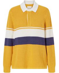Aimé Leon Dore - Striped Ribbed-Knit Cotton Polo Shirt - Lyst