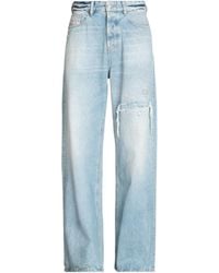 DIESEL - Comfortable Stylish Washed Ripped Mid-Rise Straight-Leg Jeans - Lyst