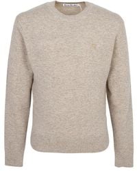 Acne Studios - Crew Neck Long-Sleeved Sweater - Lyst