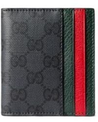 Gucci - Web Card Slots Bi-Fold Wallet - Lyst