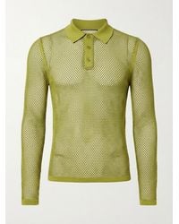 Gucci - Long-Sleeved Polo Shirt - Lyst