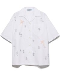 Prada - Short-Sleeved Button-Up Shirt - Lyst