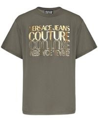 Versace Jeans Couture - Couture Logo Printed Crewneck T-Shirt - Lyst